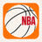 美国国家篮球协会NBA标志 - 红白蓝三色篮球运动员剪影